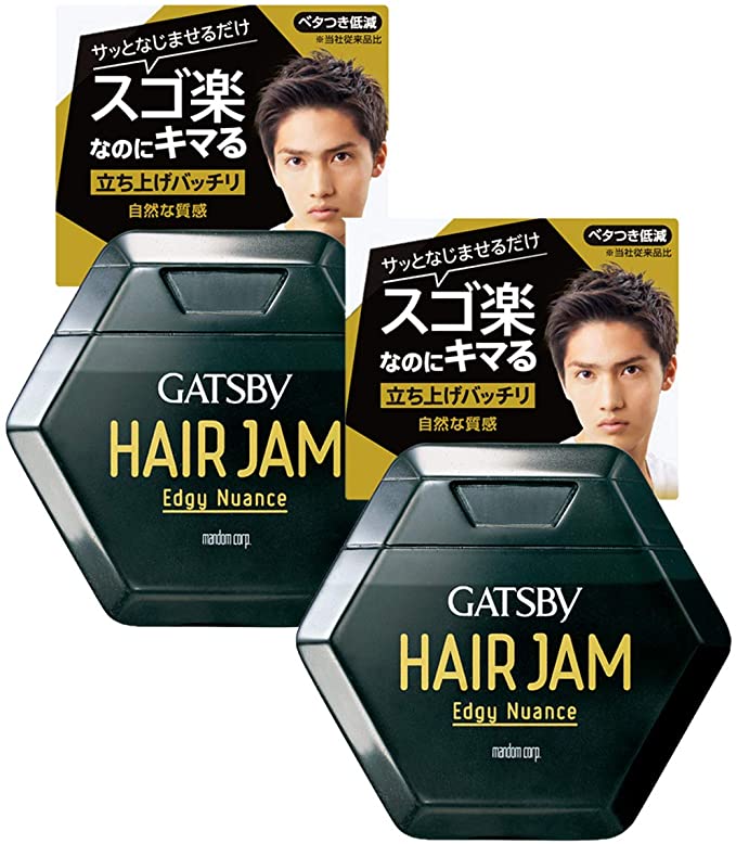 GATSBY Hair Jam Edge Innuance Men’s Styling Agent Gel Wax Set 4.3 fl oz (110 ml) x 2 Pieces